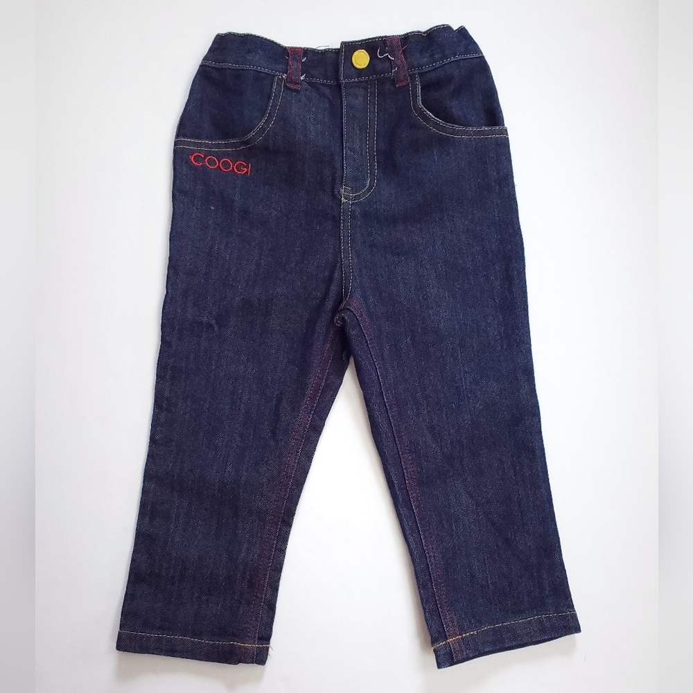 COOGI Dark Wash Denim Jeans Kids Toddler 2T Unisex Embroidered